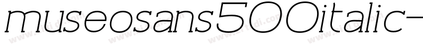 museosans500italic字体转换
