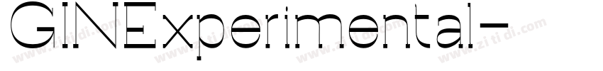 GINExperimental字体转换
