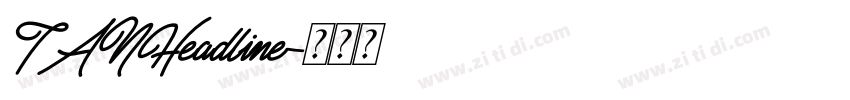 TANHeadline字体转换