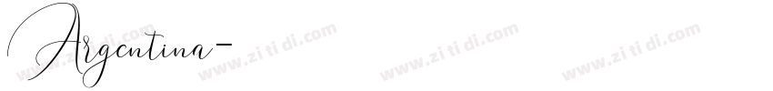 Argentina字体转换