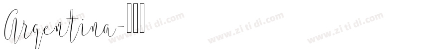Argentina字体转换
