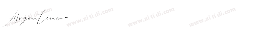 Argentino字体转换