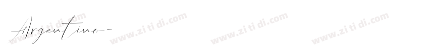 Argentino字体转换