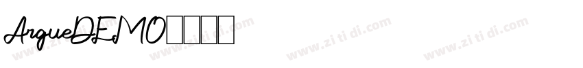 ArgueDEMO字体转换