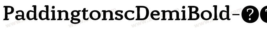 PaddingtonscDemiBold字体转换