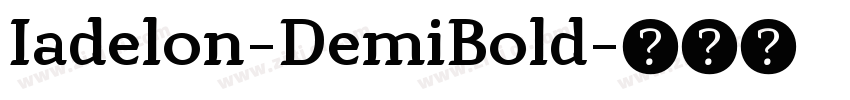 Iadelon-DemiBold字体转换