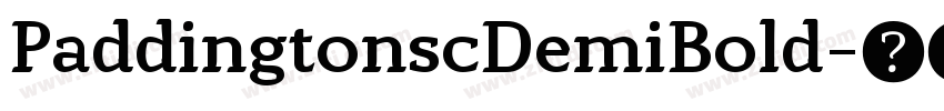 PaddingtonscDemiBold字体转换