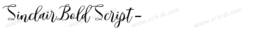 SinclairBoldScript字体转换