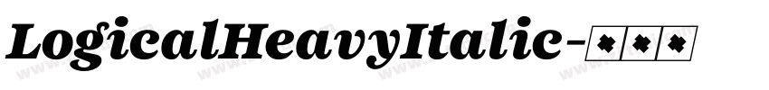 LogicalHeavyItalic字体转换