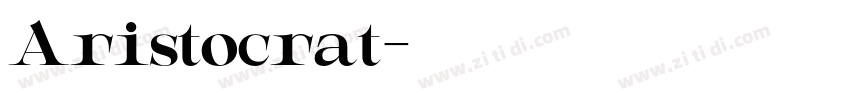Aristocrat字体转换