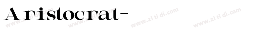 Aristocrat字体转换
