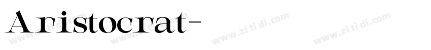 Aristocrat字体转换