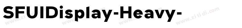 SFUIDisplay-Heavy字体转换