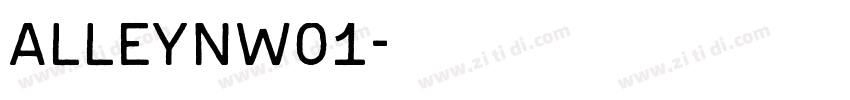 AlleynW01字体转换