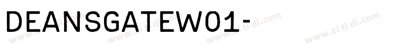 DeansgateW01字体转换