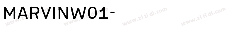 MarvinW01字体转换