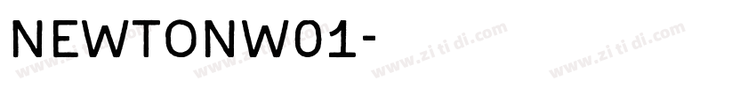 NewtonW01字体转换