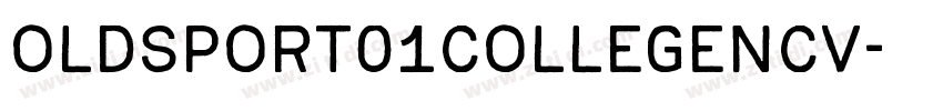 OLDSPORT01COLLEGENCV字体转换