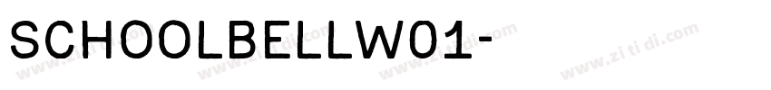 Schoolbellw01字体转换