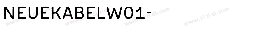 neuekabelw01字体转换