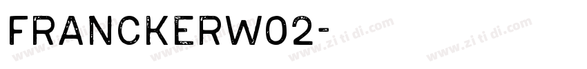FranckerW02字体转换