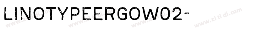 LinotypeErgoW02字体转换