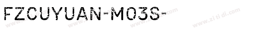 FZCuYuan-M03S字体转换