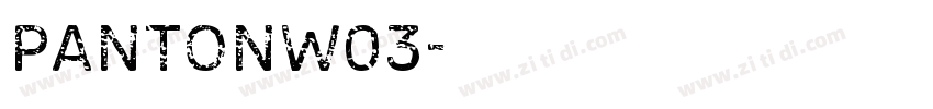 PantonW03字体转换