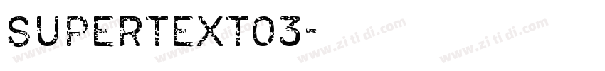 supertext03字体转换