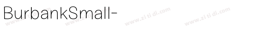 BurbankSmall字体转换