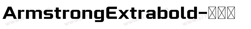ArmstrongExtrabold字体转换