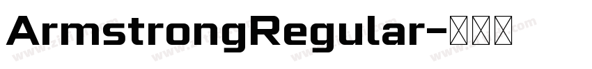 ArmstrongRegular字体转换