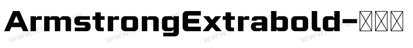 ArmstrongExtrabold字体转换