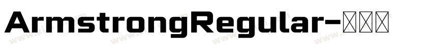 ArmstrongRegular字体转换