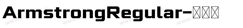 ArmstrongRegular字体转换