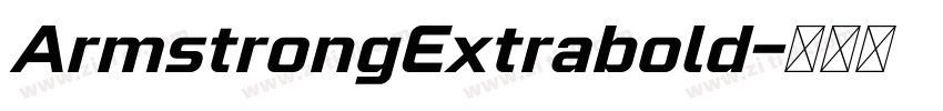 ArmstrongExtrabold字体转换