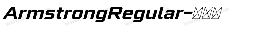 ArmstrongRegular字体转换