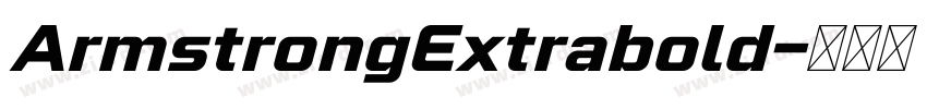 ArmstrongExtrabold字体转换