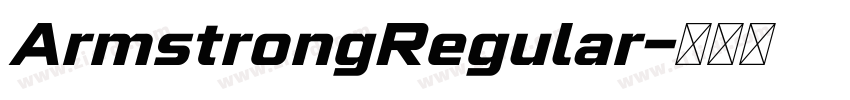 ArmstrongRegular字体转换