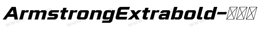 ArmstrongExtrabold字体转换