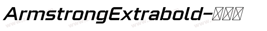 ArmstrongExtrabold字体转换