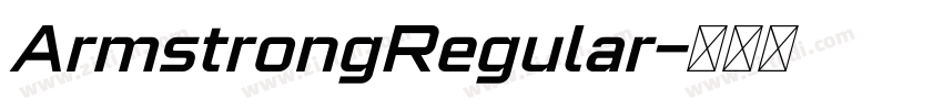 ArmstrongRegular字体转换