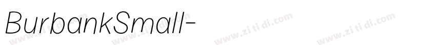 BurbankSmall字体转换