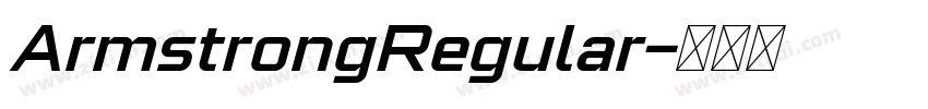 ArmstrongRegular字体转换
