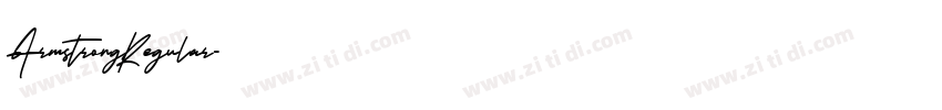 ArmstrongRegular字体转换