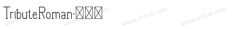 TributeRoman字体转换