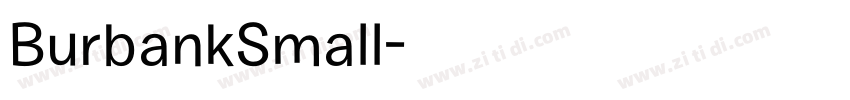BurbankSmall字体转换