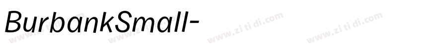 BurbankSmall字体转换