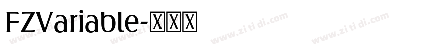 FZVariable字体转换 FZVariable字体转换