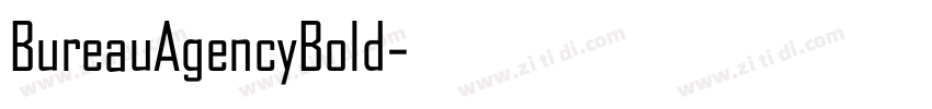 BureauAgencyBold字体转换